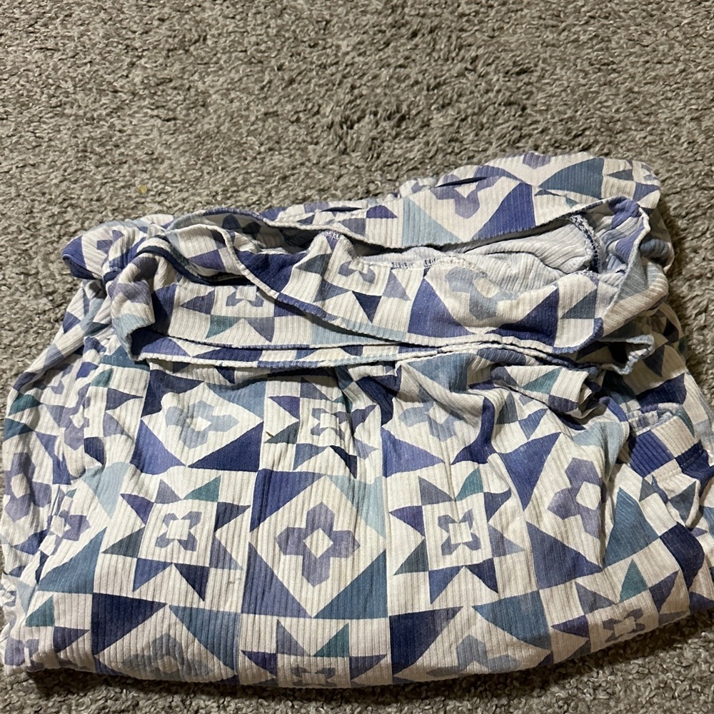Women’s little sleepies 3x indigo patchwork